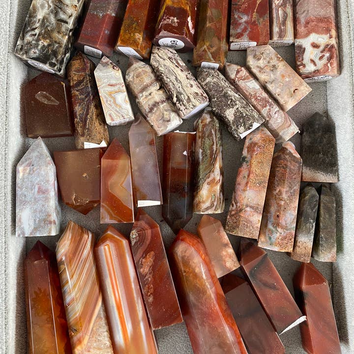 Moon River Designs - Wholesale Spiritual Stone/Crystal - Mystery Crystal Towers Bulk Set of 25