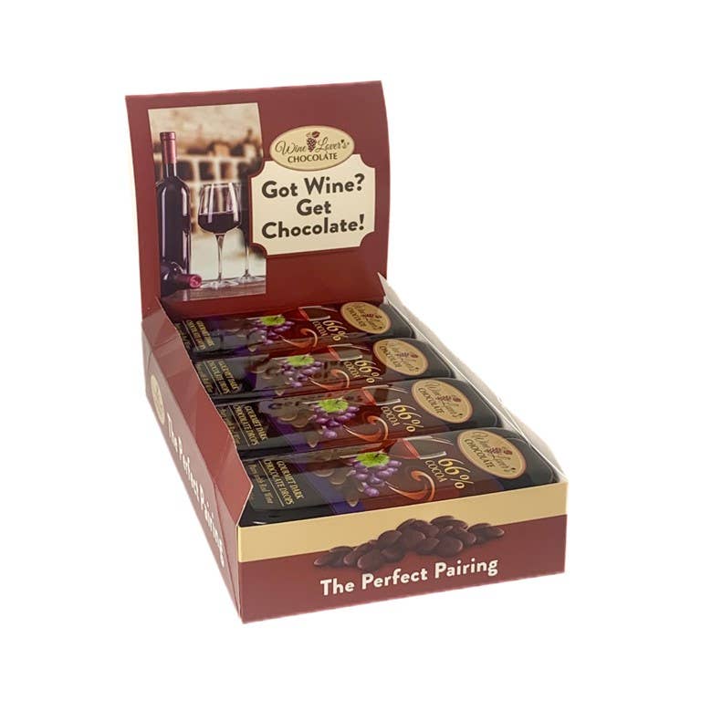 The San Francisco Chocolate Factory - Wholesale Chocolate Bar - 3oz Tin Wine Lover's Chocolate - Pairs with Red Wines3