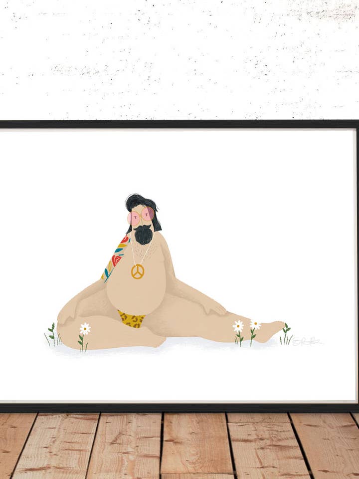 A4 Print - Sexy Hippie for wholesale by Elsa Rose Frere