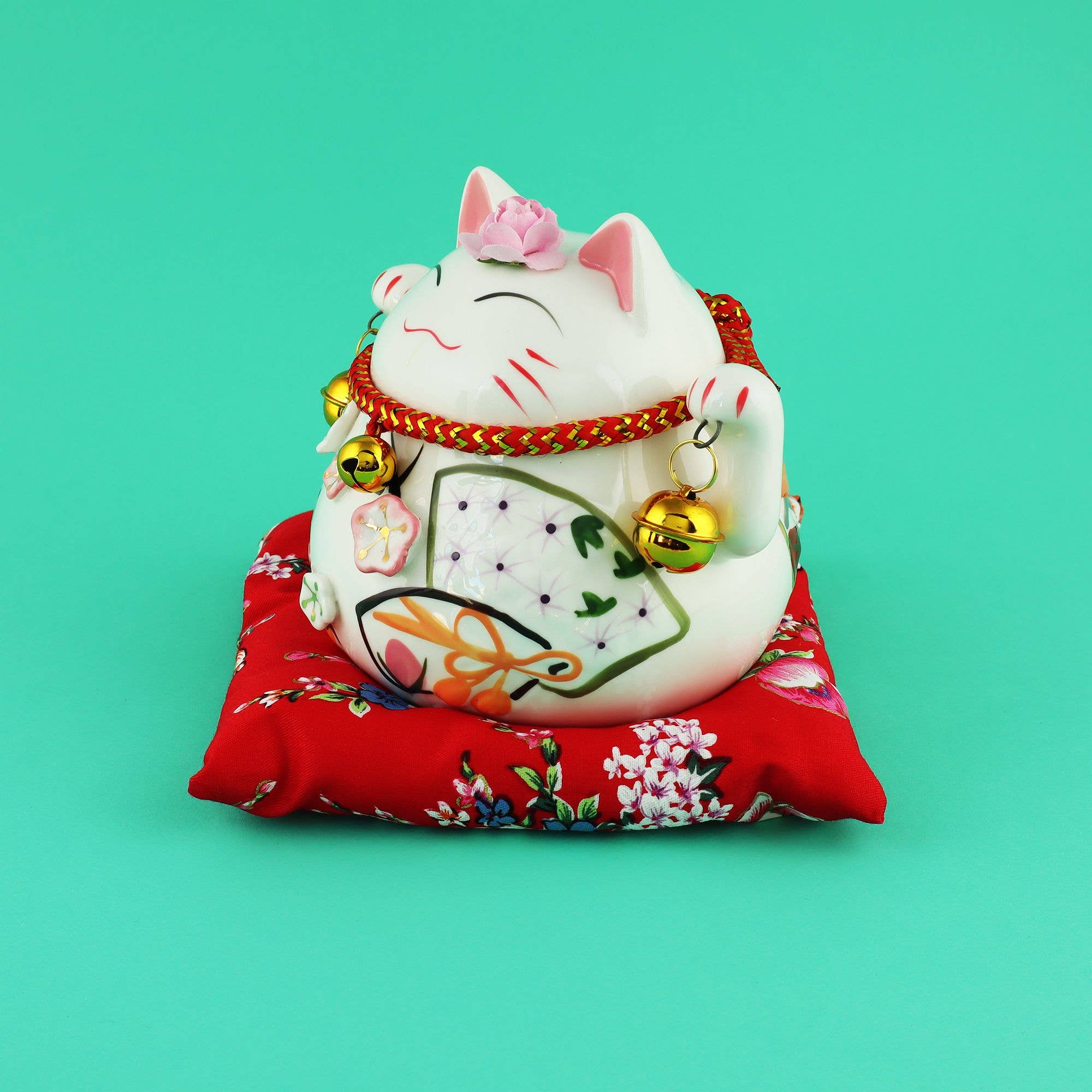Tribal Trade GmbH - Wholesale Decorative Figurine - Ceramic Money Box Porcelain Maneki-Neko Lucky Cat 045