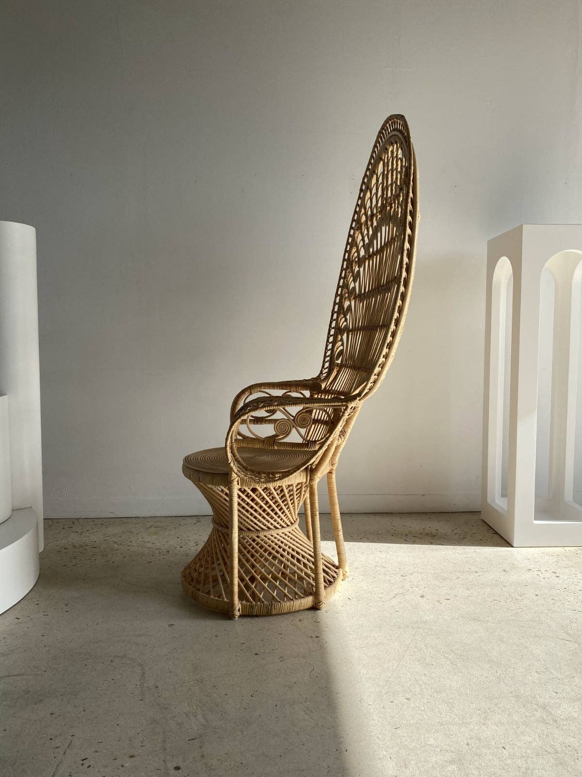 Office Objets - Wholesale Chair - Emmanuelle armchair in rattan with peacock patterns39
