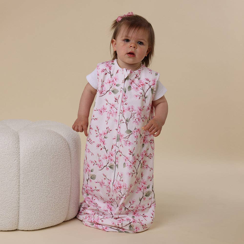 Snuggle Hunny - Wholesale Sleepsack - Baby - Cherry Blossom Organic Sleeping Bag 1.0 TOG4