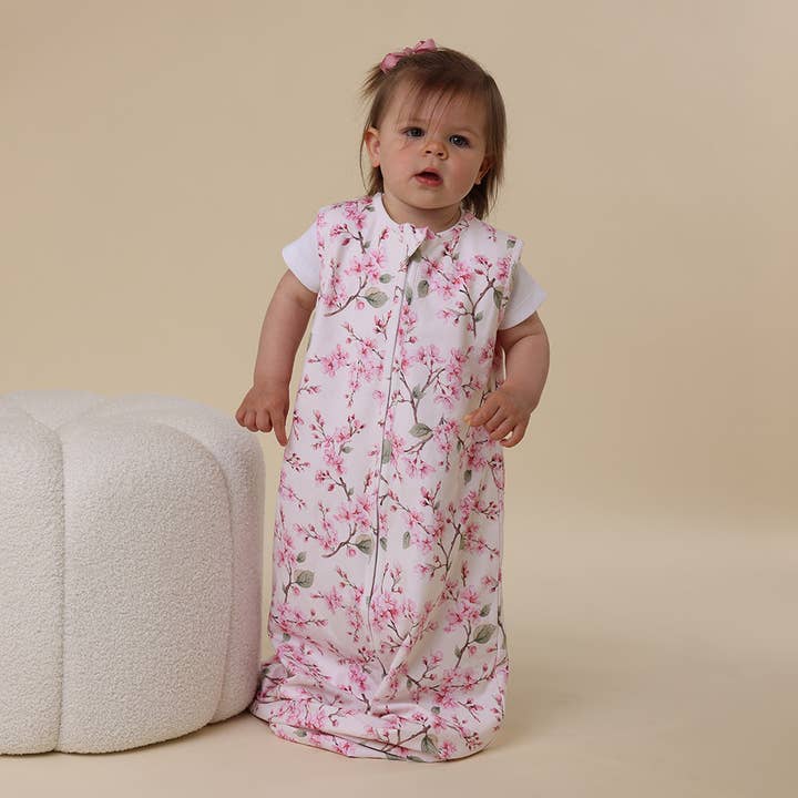 Snuggle Hunny - Wholesale Sleepsack - Baby - Cherry Blossom Organic Sleeping Bag 1.0 TOG4