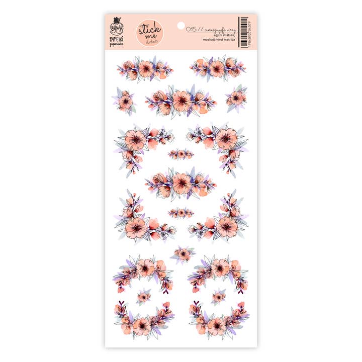 Transparent vattentätt klistermärke ark - körsbärsblommor för wholesale av Papetri paperworks