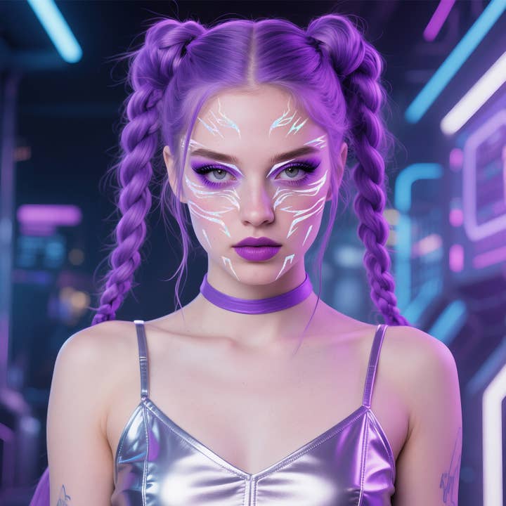 K-Pop Demon Hunters Rumi Temporary Face Tattoo Sticker for wholesale by Sparkling Extras