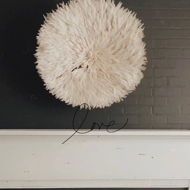 Juju hat world - Wholesale Wall Accent - Fluffy Cream juju hat for interior wall decor