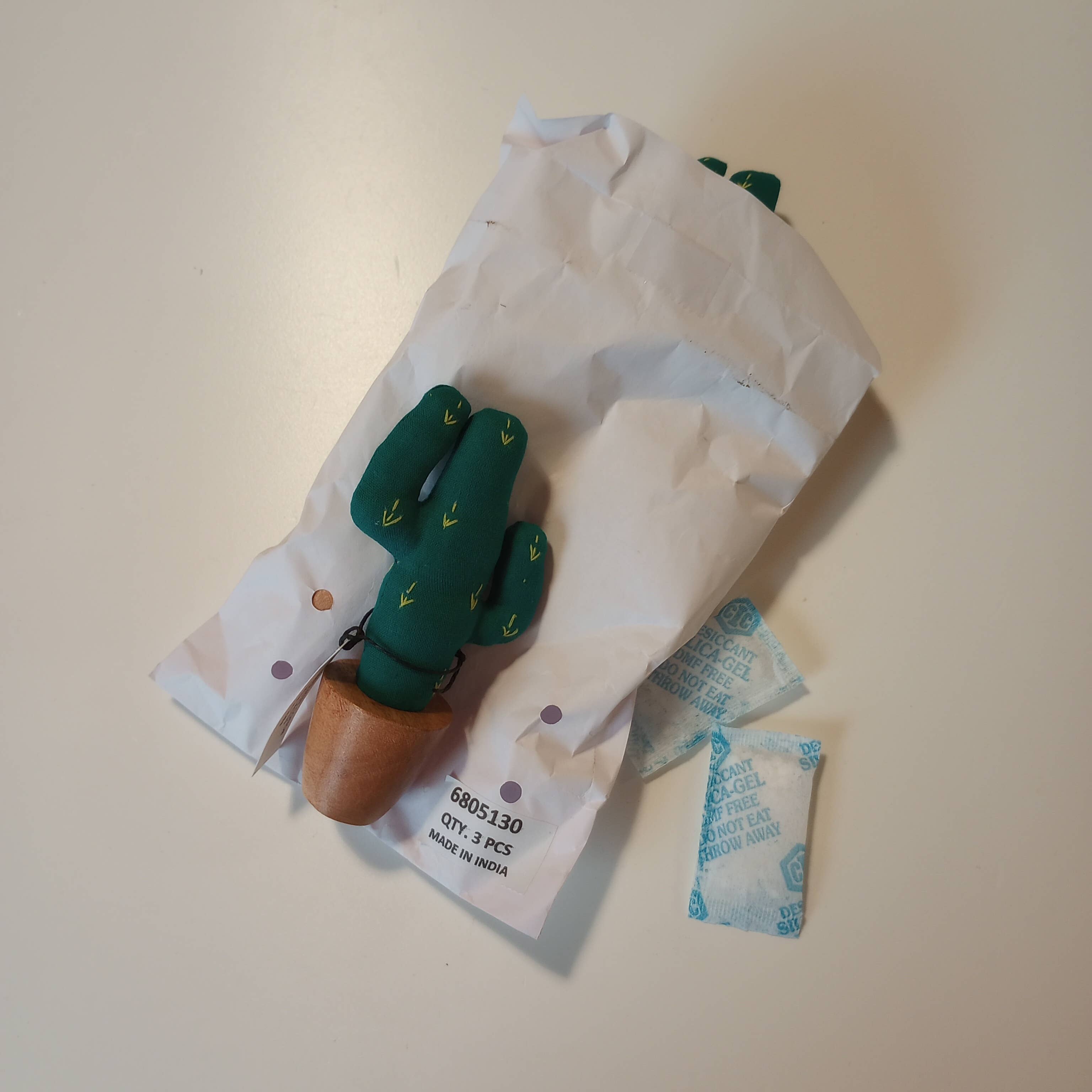 Ten Thousand Villages - Wholesale Decorative Tabletop Object - Handmade Mini Cotton Saguaro Cactus4