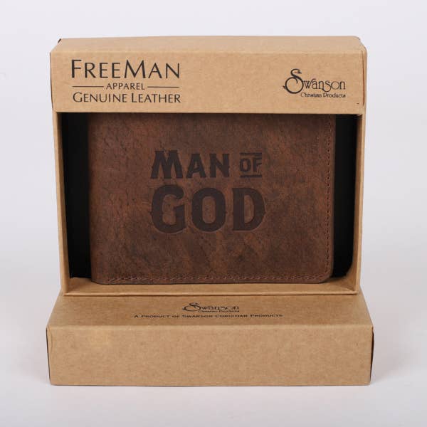 Swanson Christian Products - Wholesale Wallet - Men's - Men's Wallet - Leather - Man of God4