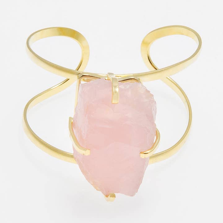 Rose quartz bracelet for wholesale by Atelier Clash