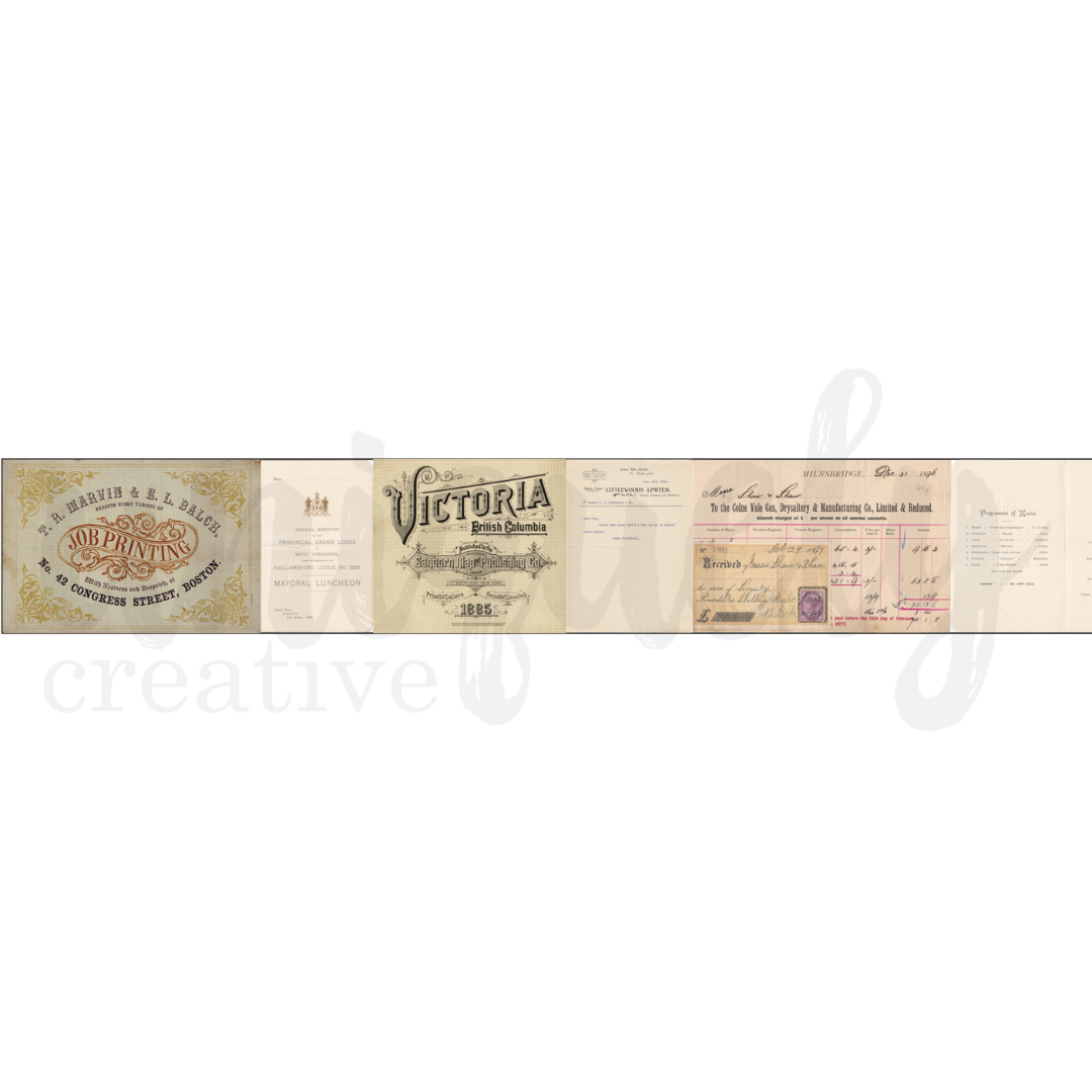 Uniquely Creative - Wholesale Washi-tape - Willow & Grace Vintage Washi Tape 40 mm1