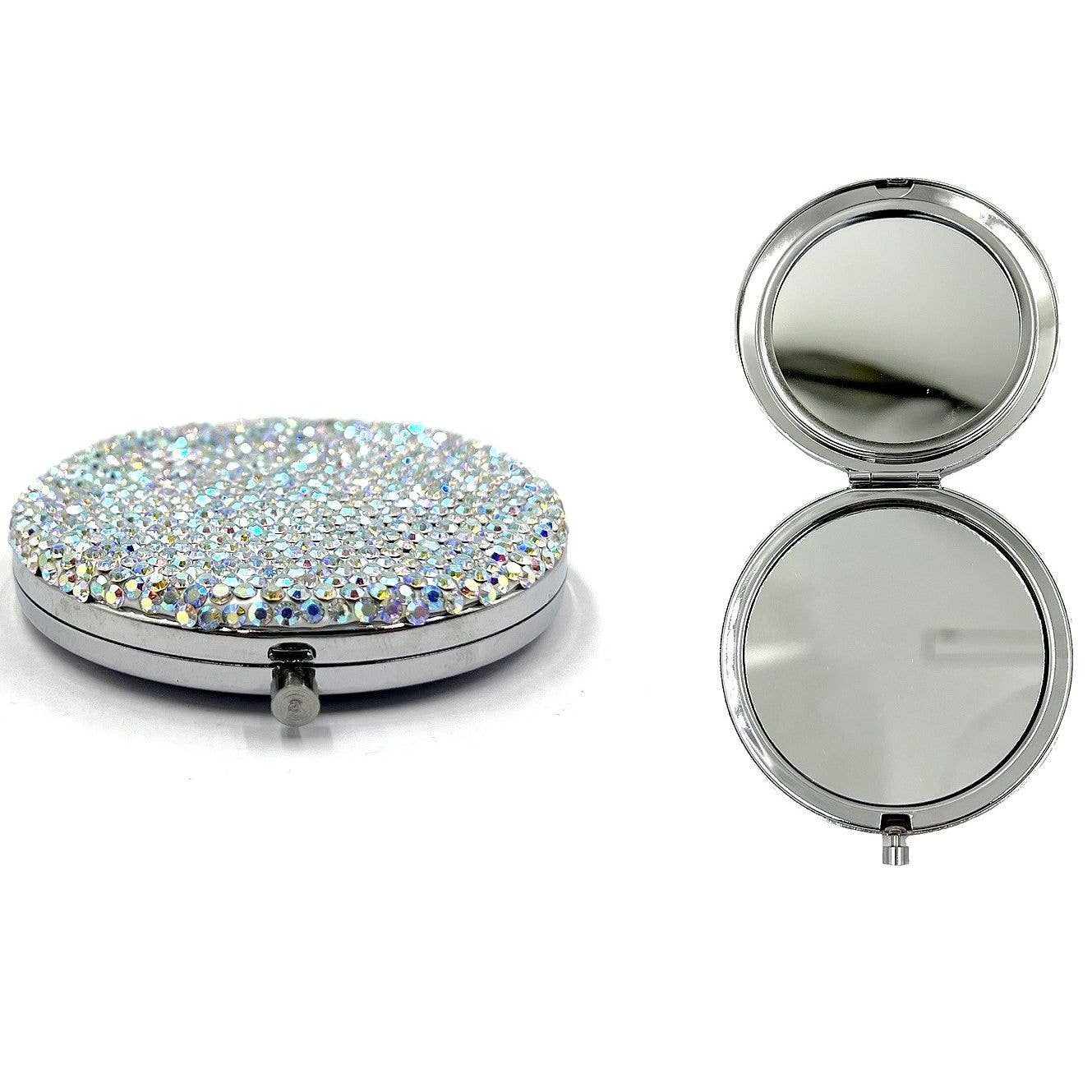 Diacly - Wholesale Compact Mirror - Dazzling Rhinestone Case Makeup Handheld Mirror1