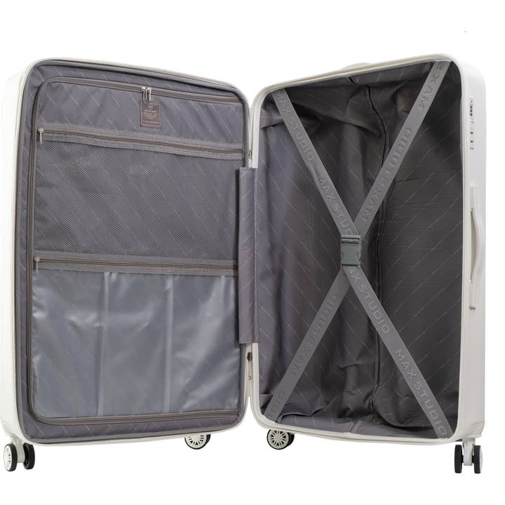 Magid - Wholesale Luggage - Max Studio The Square Embossed ABS 2-Piece Hard-Sided Luggage Set13