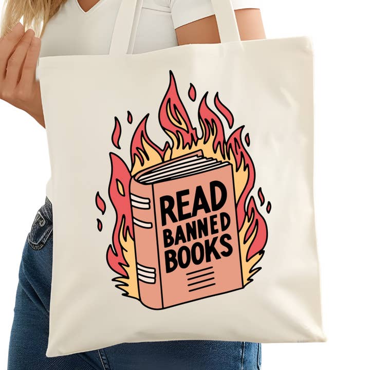 Bolsa de Tela para Libros Prohibidos – Bolsa de Lectura para Amantes de los Libros – Bolsa para Lectores – Bolsa para Lectores de Romance - Librería para venta al por mayor de Purely Bookish