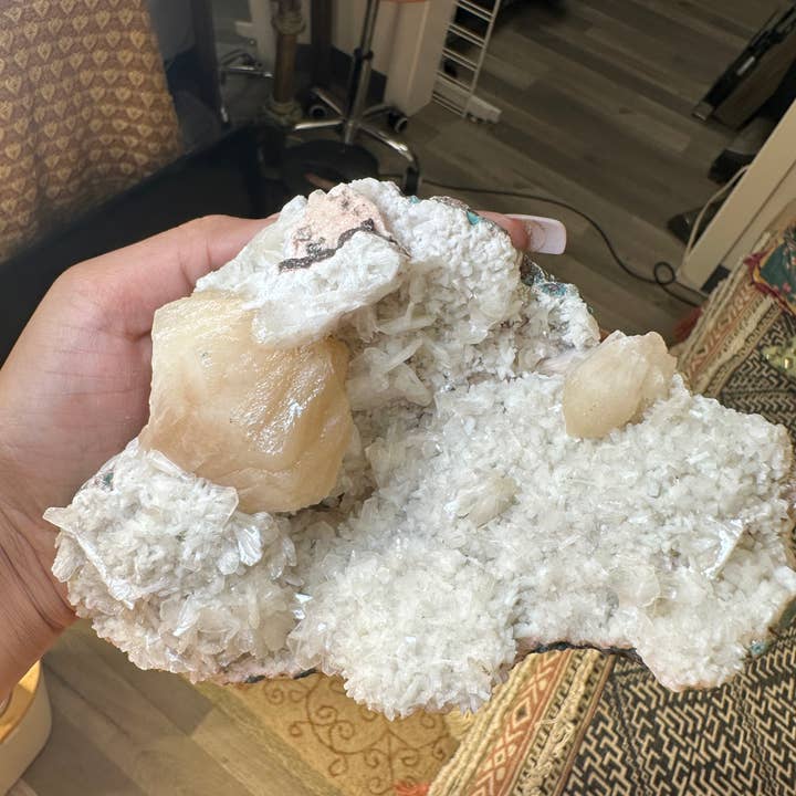 Celestial Avenue – Engroshandel Spirituelle sten og krystaller – Apophyllit- og Stilbit-klynger - 5 PUND LOT