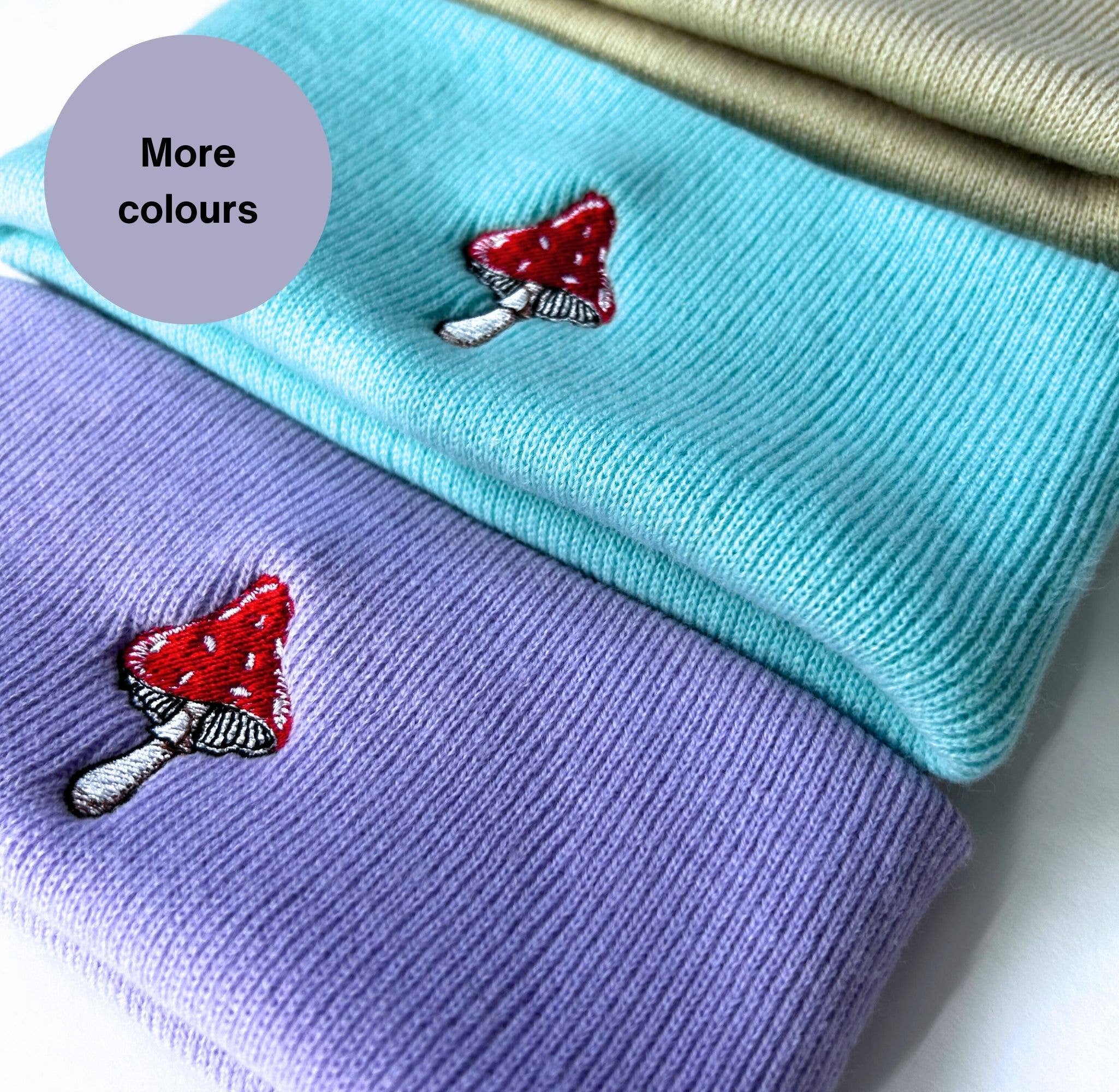 Thread and Needles Co – Engroshandel Beanie - Unisex – Mushroom Broderet beanie hat - Unisex4