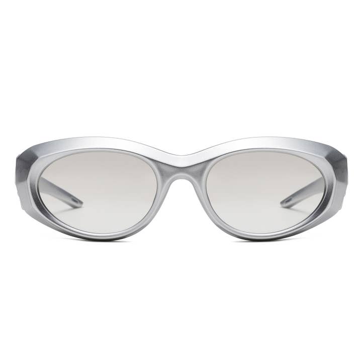 Cramilo Eyewear - Wholesale Sunglasses - Women's - Y2K Oval Retro Wrap Chunky Sunglasses 9