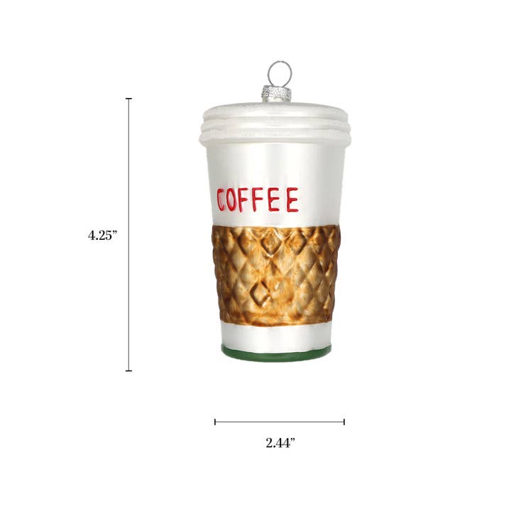 Chive - Wholesale Ornament - Coffee Cup, Retro Glass Stocking Stuffer Ornament Gift 20253