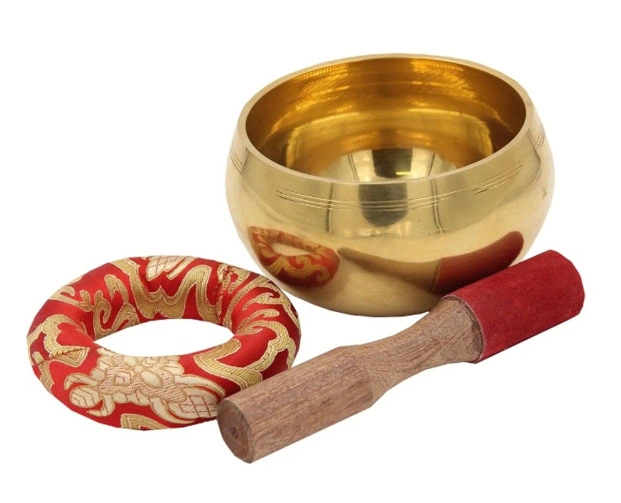 Lungta Imports – wholesale Meditation supplies – Large Tibetan Singing Bowl Complete Set2