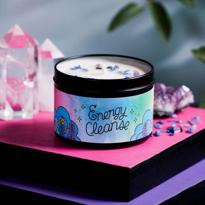 Rachel Beyer - Wholesale Travel Candles - Energy Cleanse Magic Aromatherapy Candle - Citrus & Herb7