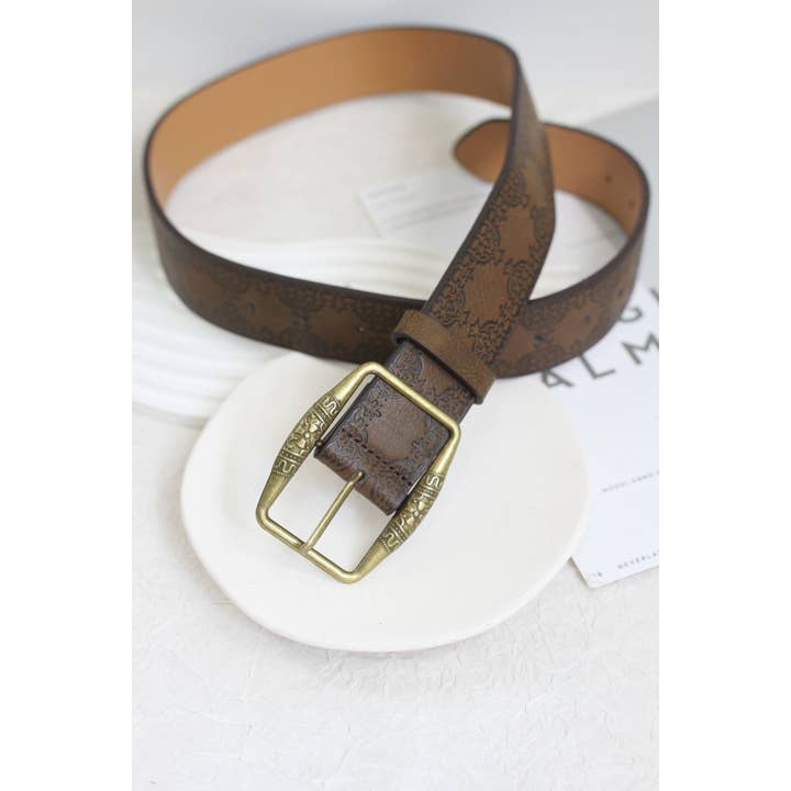 ESLEY - Wholesale Belt - Women's - A2507MJ33922 - Vintage Style PU Leather Belt5