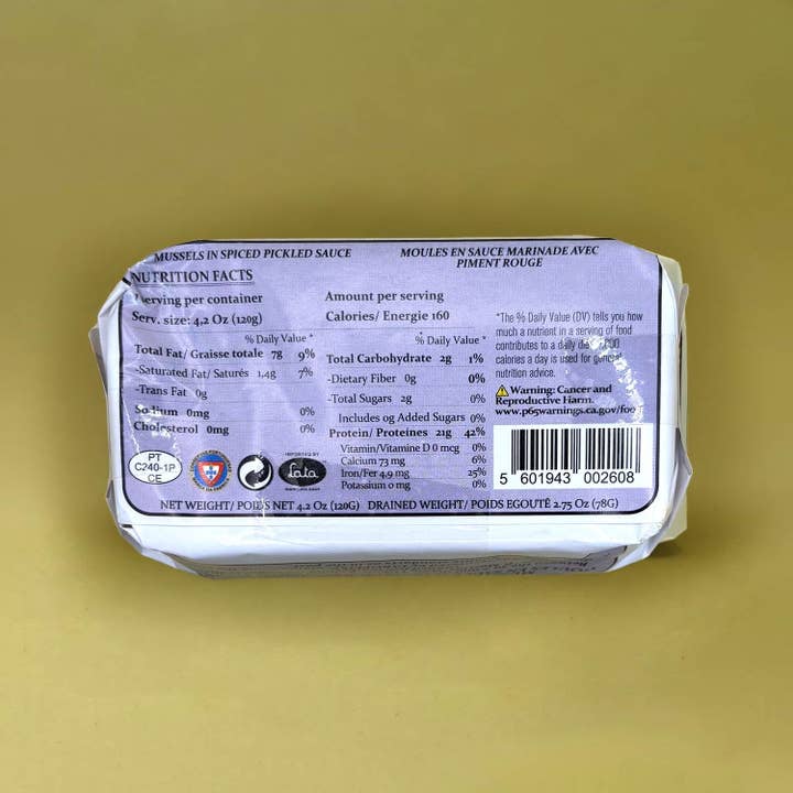 Lata - Wholesale Fish/Seafood - Açôr Spicy Mussels in Pickled Sauce3