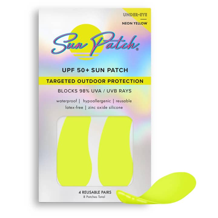 Under-Eye UV Protection Neon Yellow for wholesale by Sun Patch