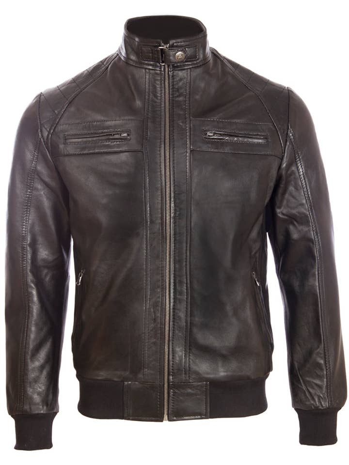 Chaqueta bomber OS3R para hombre - Negra para venta al por mayor de Aviatrix