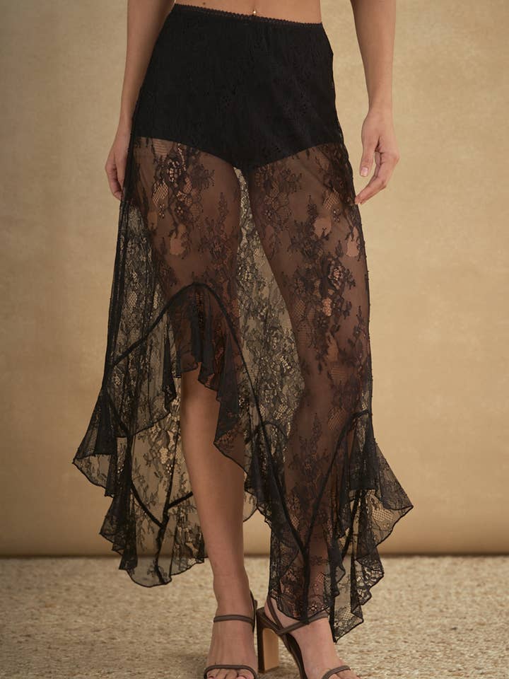 Jupe à volants asymétriques 6809 pour la vente par ANWND