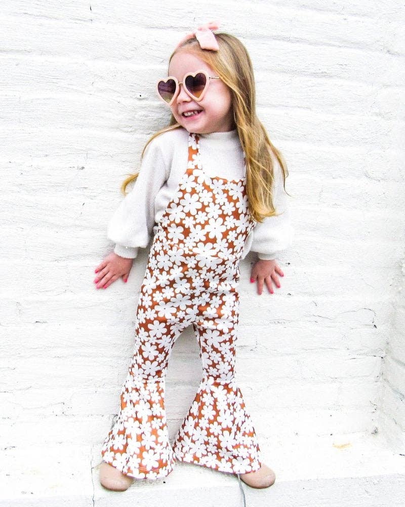 Bailey's Blossoms – wholesale Byxdress - Baby – Andi jumpsuit med veckade utsvängda ben - Flower Child8