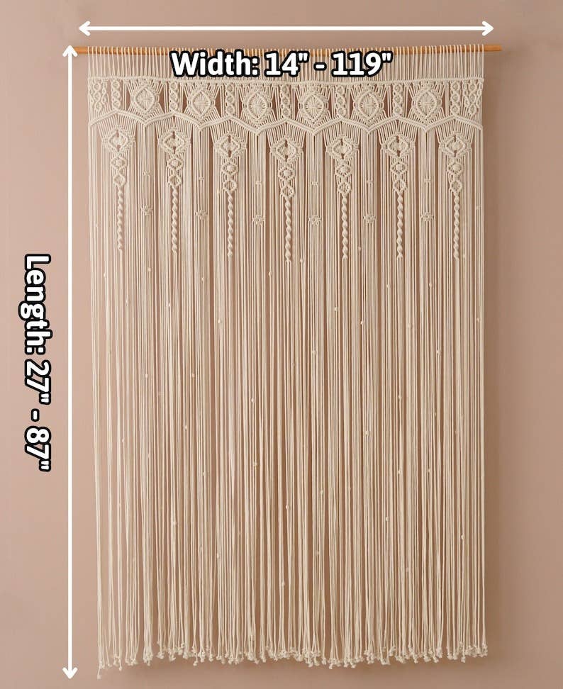 HeartCrafted - Wholesale Curtain - Large Macrame Curtain C261