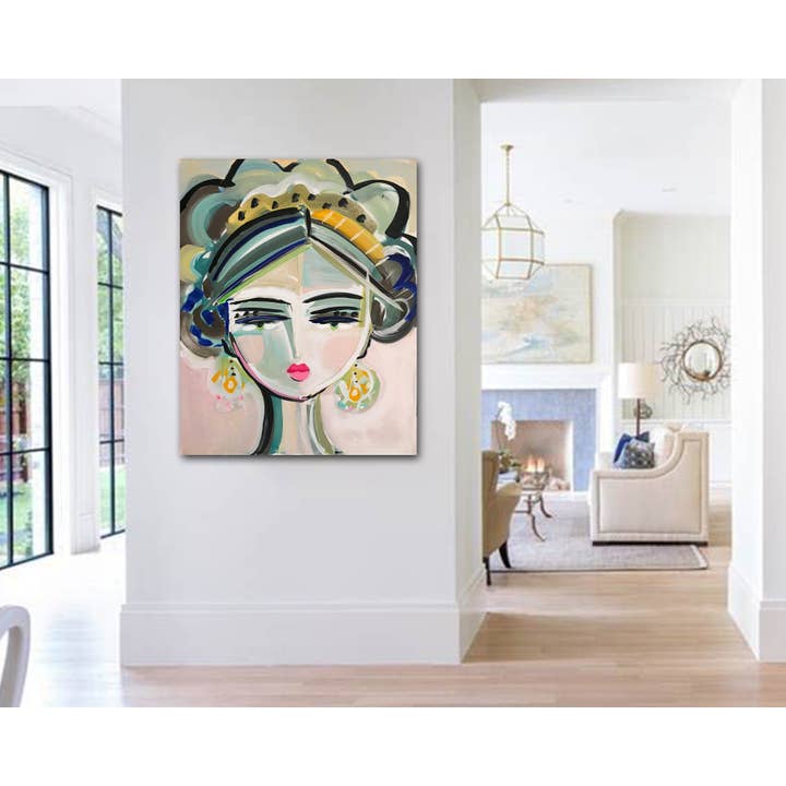 Maren Devine Art - Wholesale Art Print - Portrait Print on Paper, Warrior Girl "Lola"