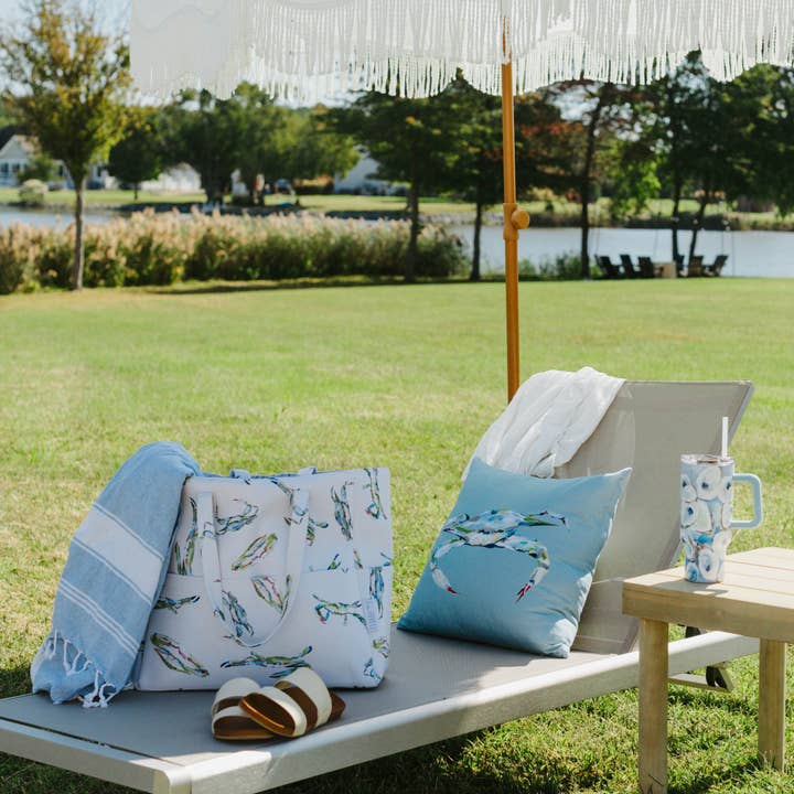 Kim Hovell Art - Wholesale Beach Bag - Beach Tote - Bay Blues5