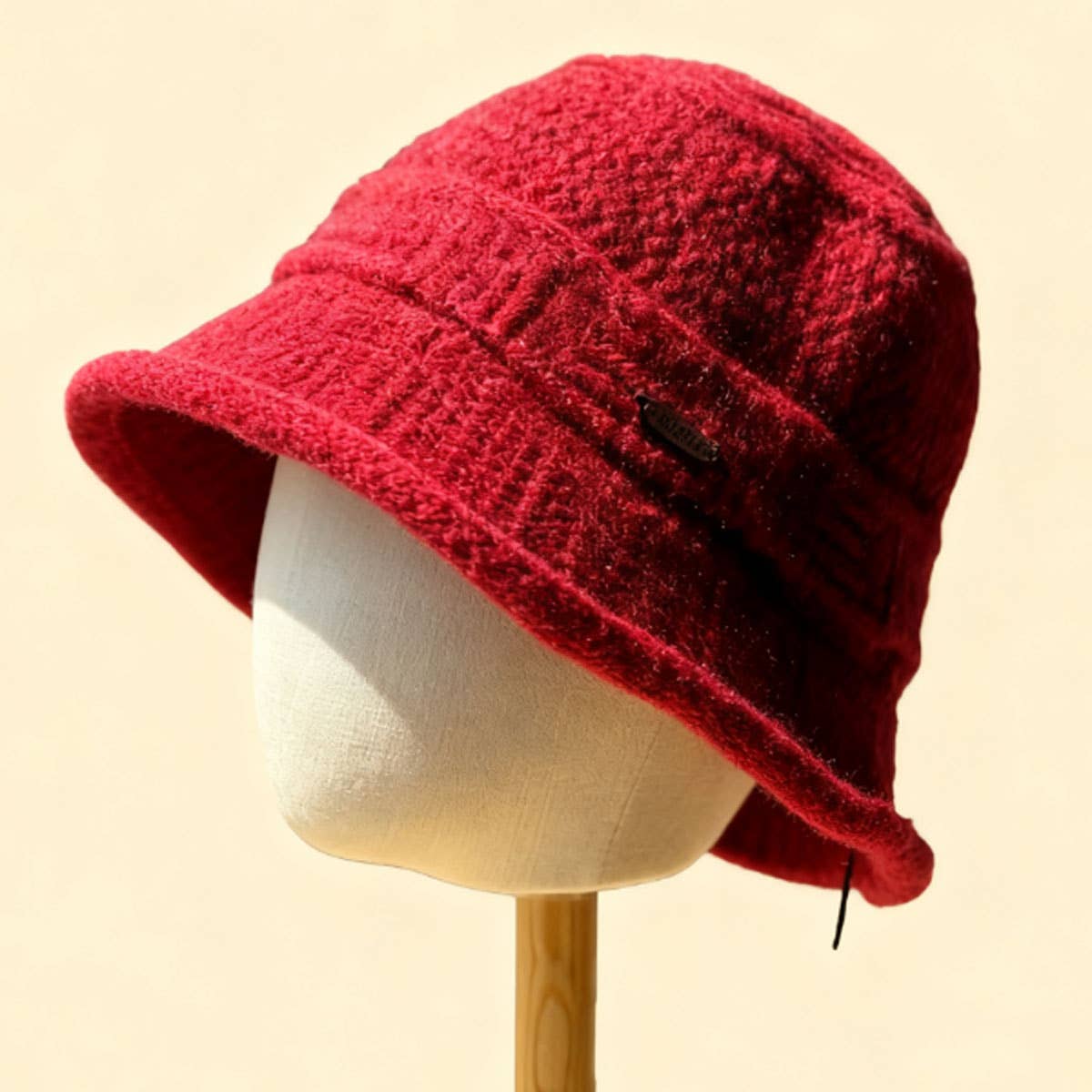DOUBLJU - Wholesale Bucket Hat - Women's - RETRO WAVY KNITTED HAT_CWAH049228
