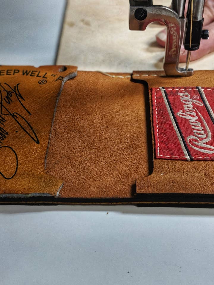 Custom Baseball Wallet from your personal glove! for wholesale by NDesigns Leather