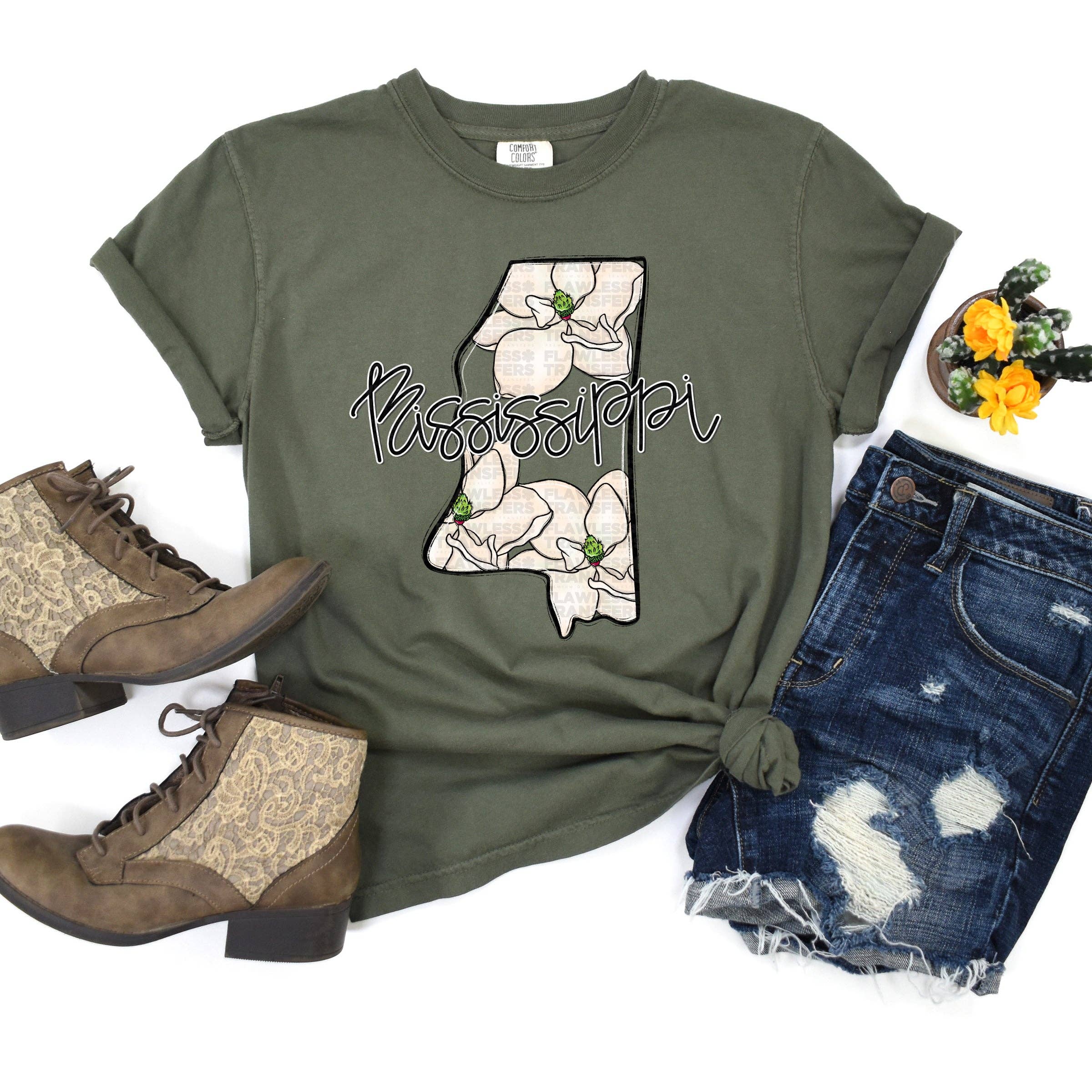 Flawless Transfers - Wholesale Sublimation Transfer - Mississippi Whimsy States DTF Transfer0