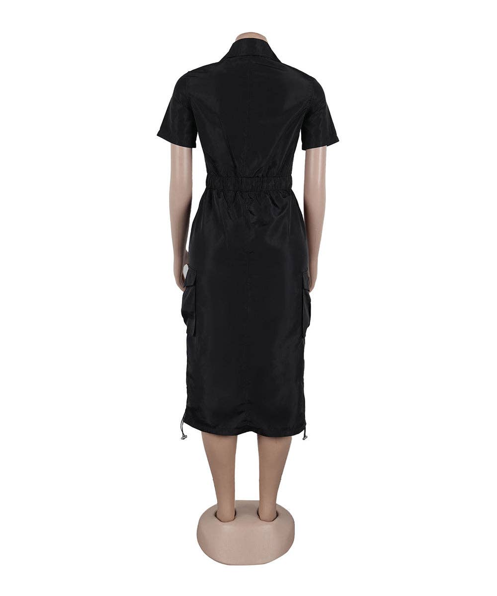 Aria Romance - Wholesale Dress - Women's - Utility Pocket Shirtdress5