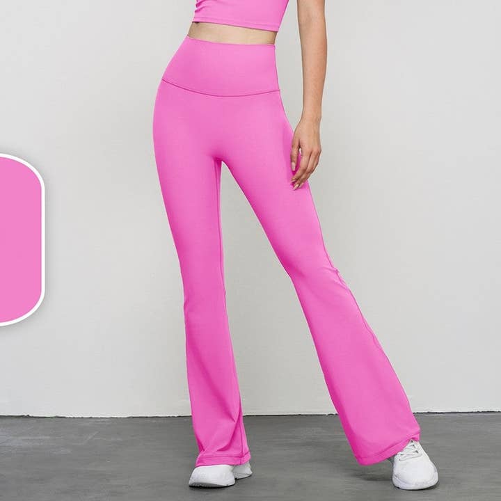 High Waist Bootcut Yoga Pants for wholesale by kycozy