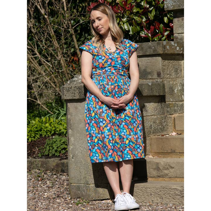 Piccalilly - Wholesale Dress - Women's - WOMENS WRAP DRESS - TROPIC