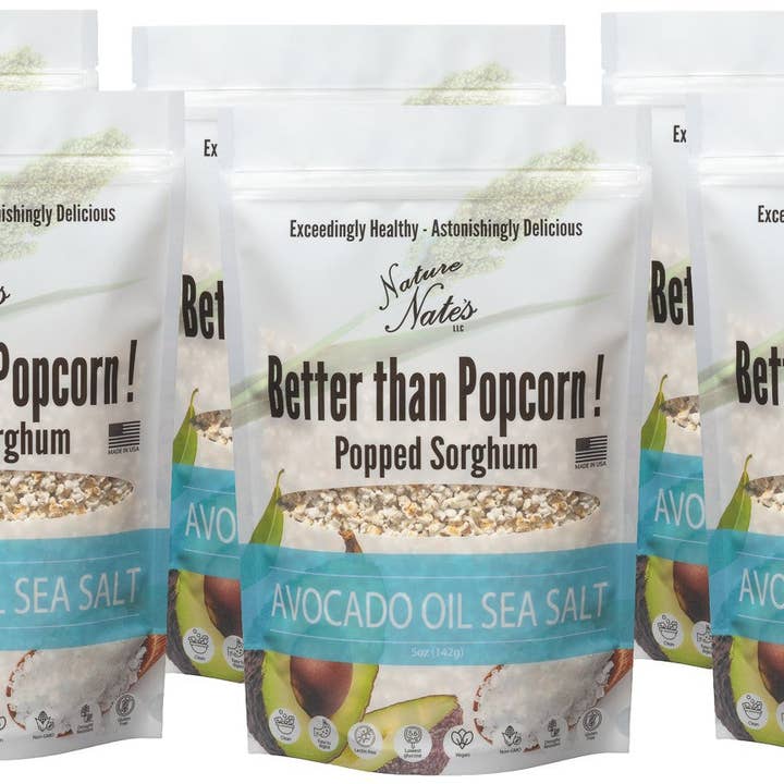 Nature Nate's LLC - Wholesale Popcorn - Popped Sorghum Avocado Oil & Sea Salt