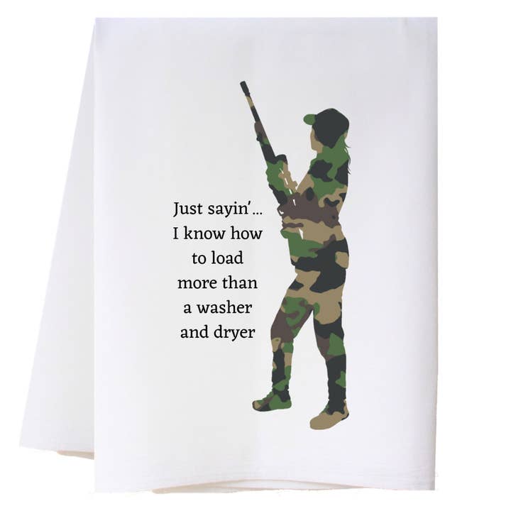 Hunting 14 Kitchen Towel for wholesale by Cora & Pate