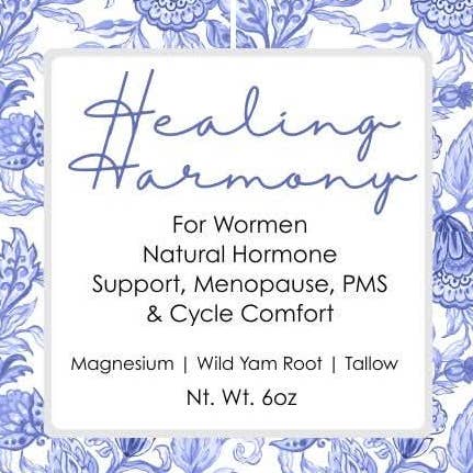 Healing Harmony Tallow Balm | For Hot Flashy Women | pms for wholesale by The Boozy Bookworm Gifts & Blind Date Books