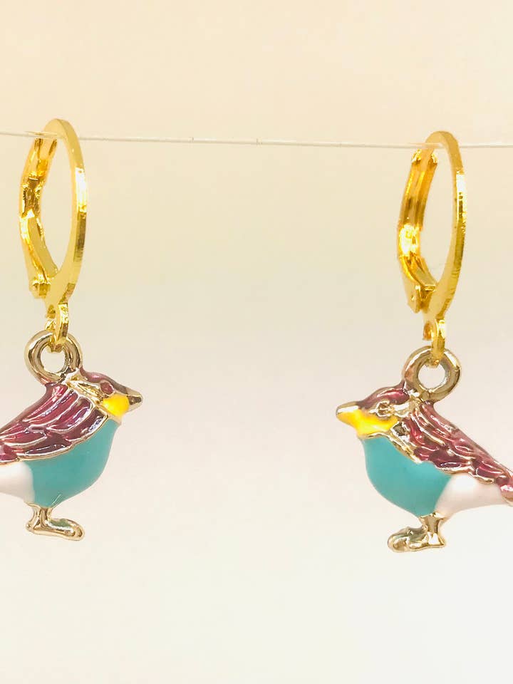 Rotkehlchen-Ohrringe, Vogel-Ohrringe, Kolibri für den Großhandel von SimpleNGreat