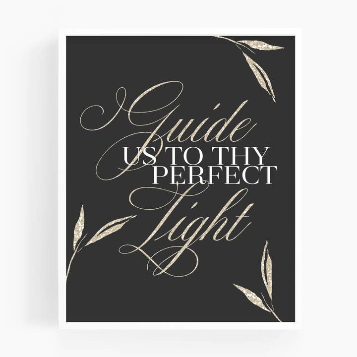 Guide Us To Thy Perfect Light | Christmas Song Art Print for wholesale by Scripture and Grace