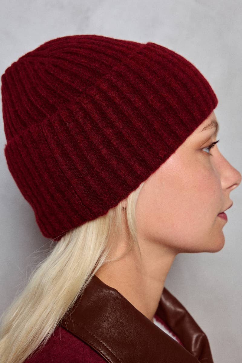 BYREN | ÉLINE L'ATELIER – Gorro - Mulher por atacado – Gorro liso em lã MJ201SD6