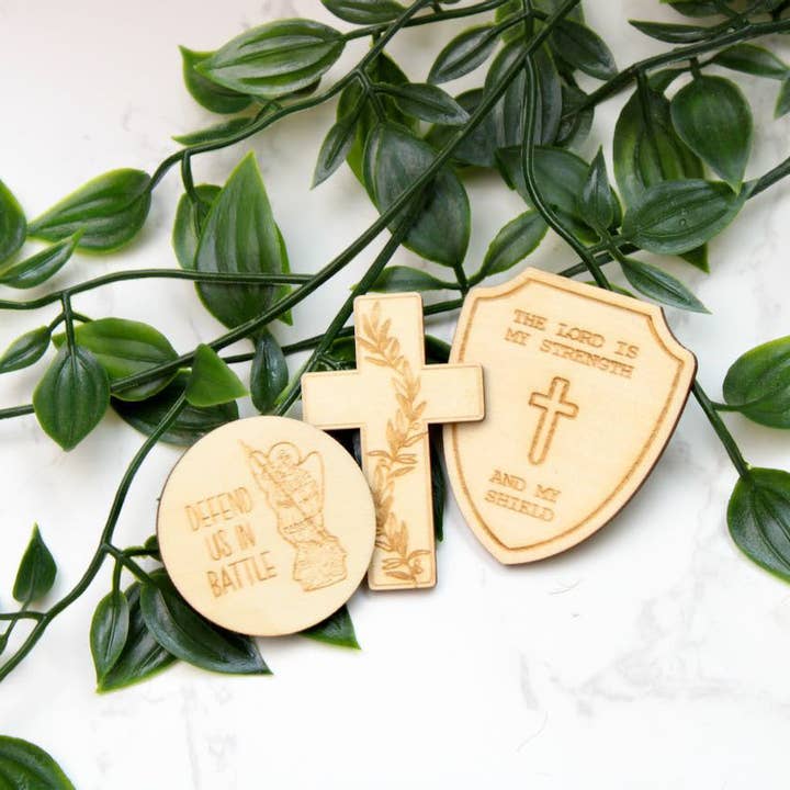 Sketch + Sentiment - Wholesale Keepsake Coin/Token - Psalm 28:7 Pocket Prayer4