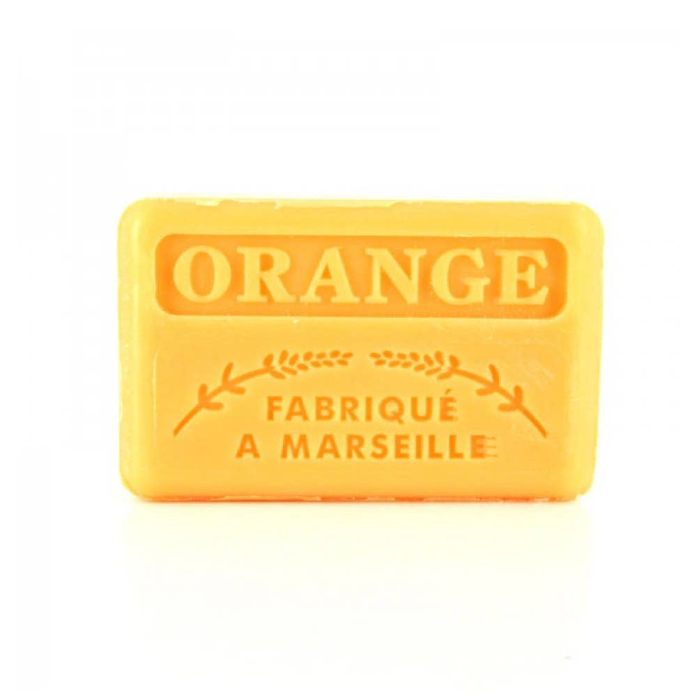 Au Savon de Marseille - Vente Pains de savon - Orange - Savon français au beurre de karité biologique 125g