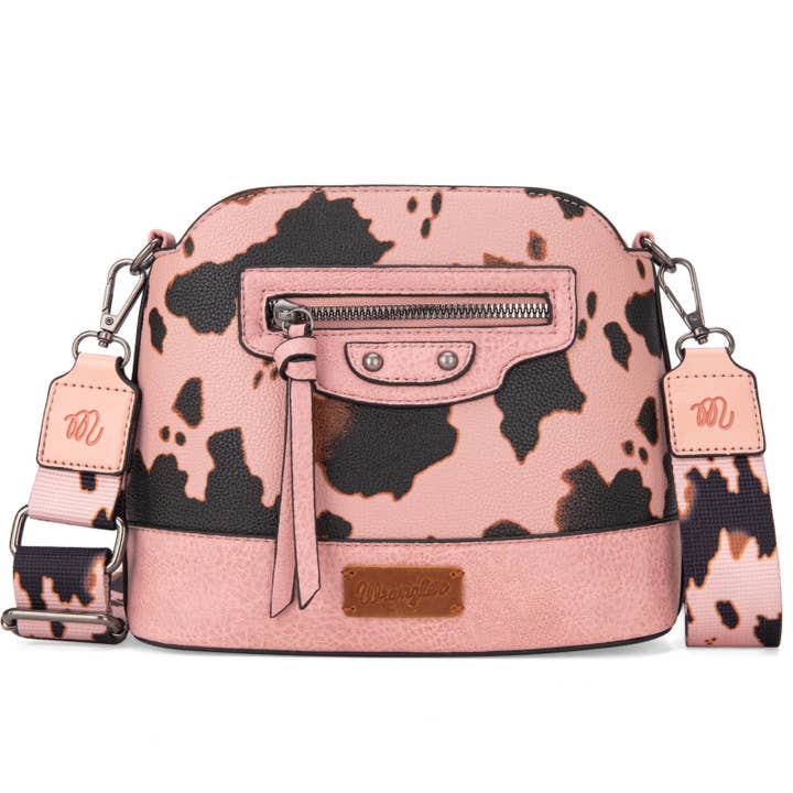South End Clothing and Apparel L.L.C - Wholesale Crossbody Bag - Women's - Wrangler Cow Print Crossbody Bag