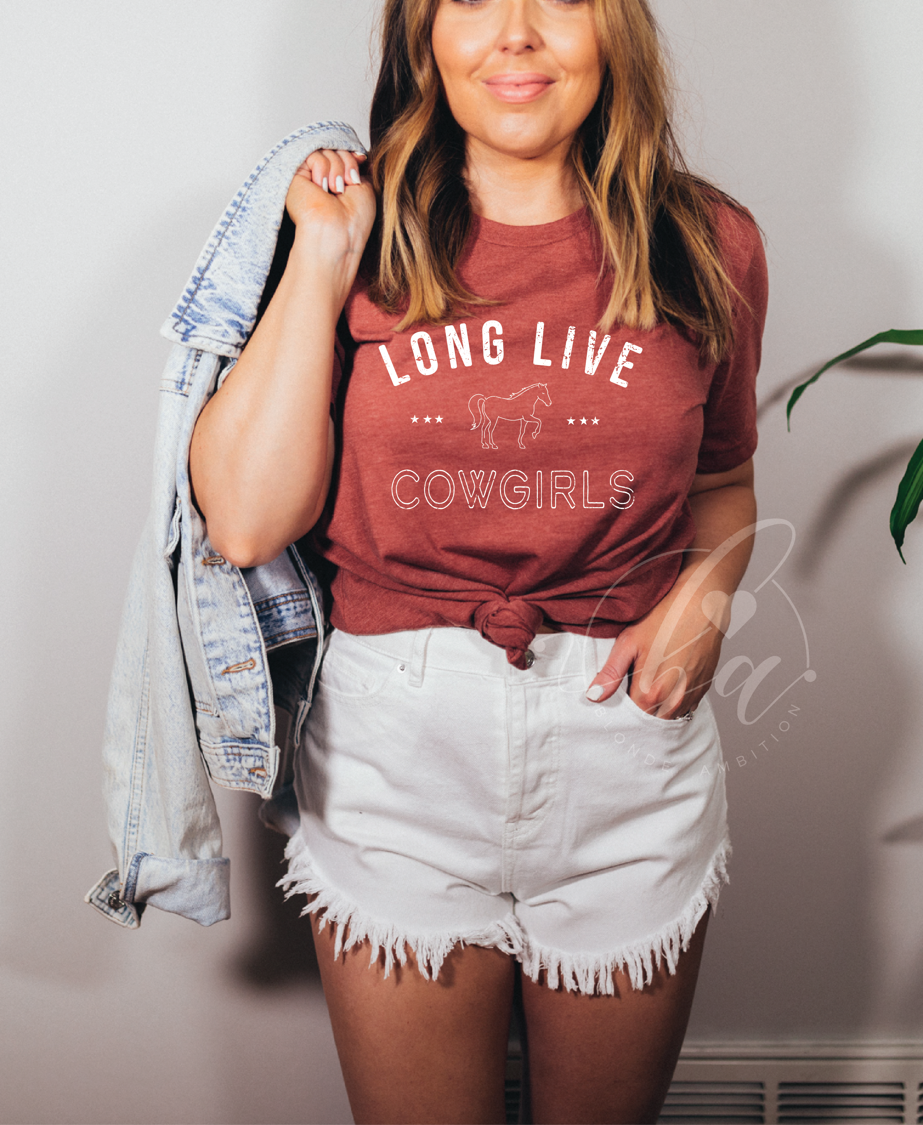 Blonde Ambition Apparel & Designs - Wholesale Screen Printed T-Shirt - Women's - Long Live Cowgirls Tee1