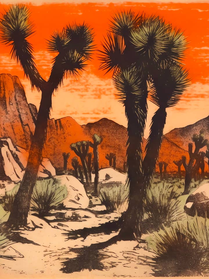 Deserto di albicocche (Joshua Tree) per la vendita all'ingrosso da parte di Walker Noble Studios