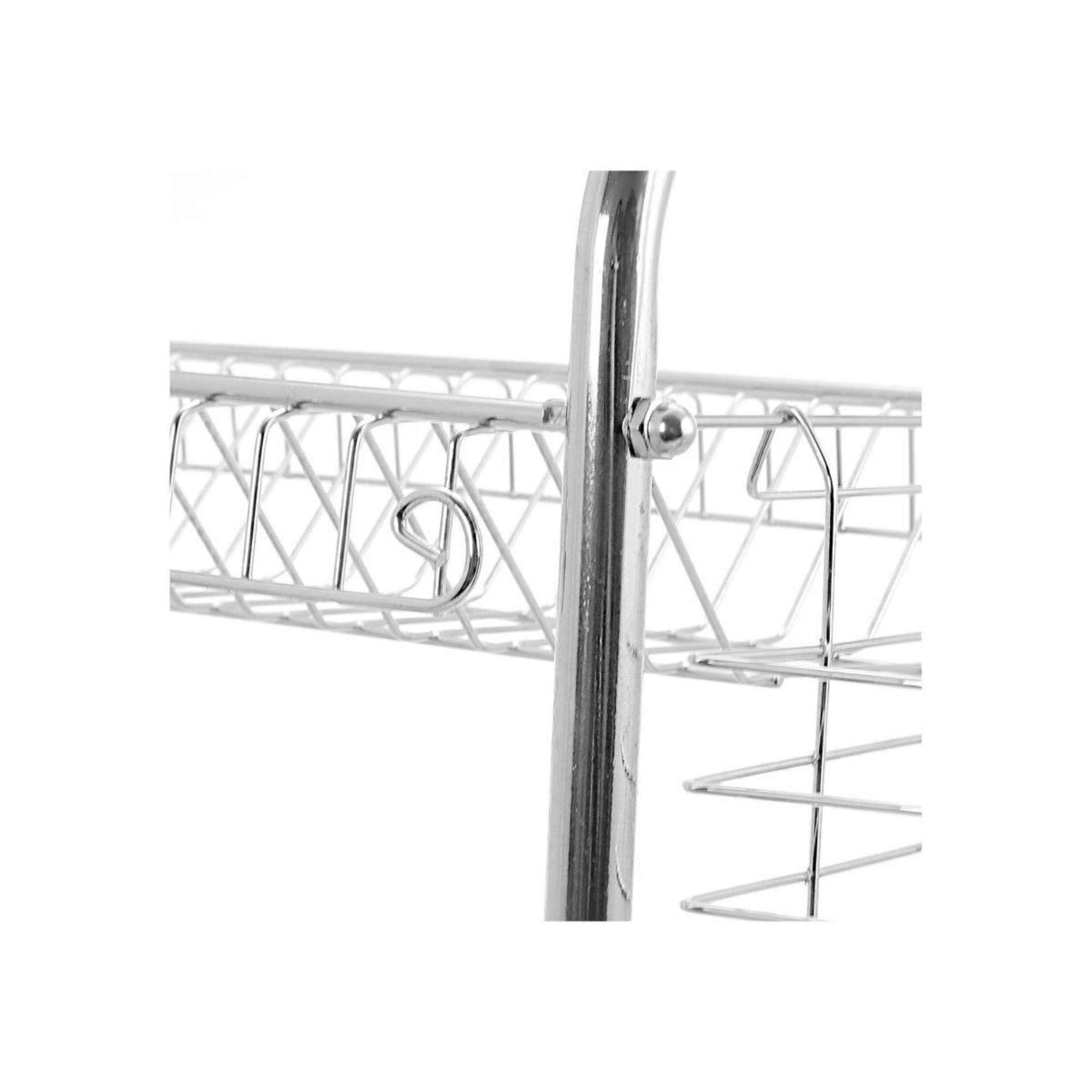 JupiterGear Home – Tapete/escorredor de loiça por atacado – Suporte para pratos em forma de R cromado de 2 níveis Better Chef 16"3